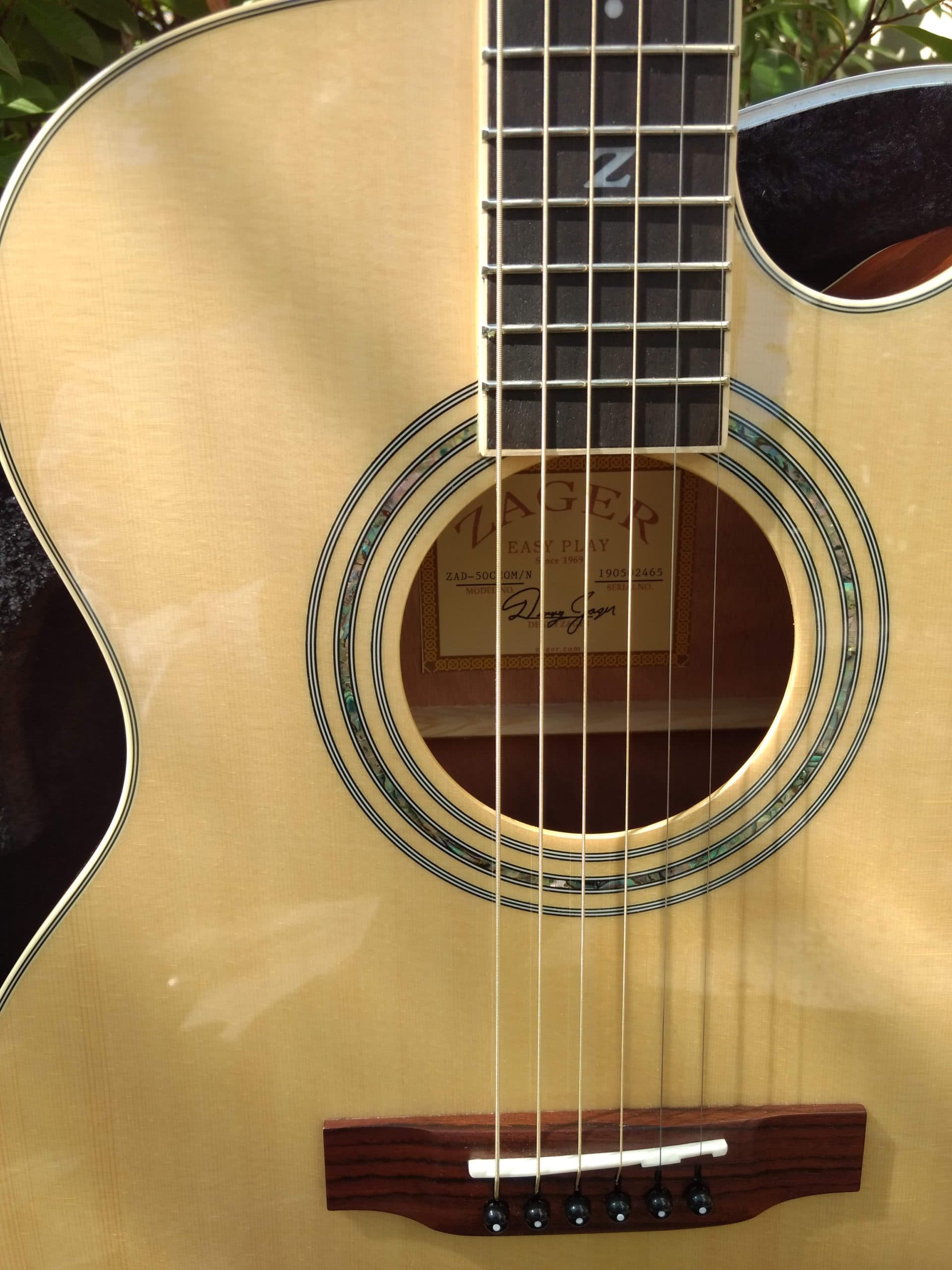 ZAD50CE Solid Spruce/Mahogany Acoustic Electric Smaller "OM" Size (Discount)