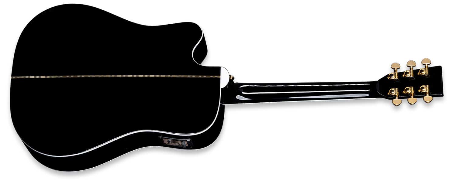 ZAD80CE "AURA" Black Lacquer Special Edition Solid Cedar/Rosewood Acoustic Electric Pro Series
