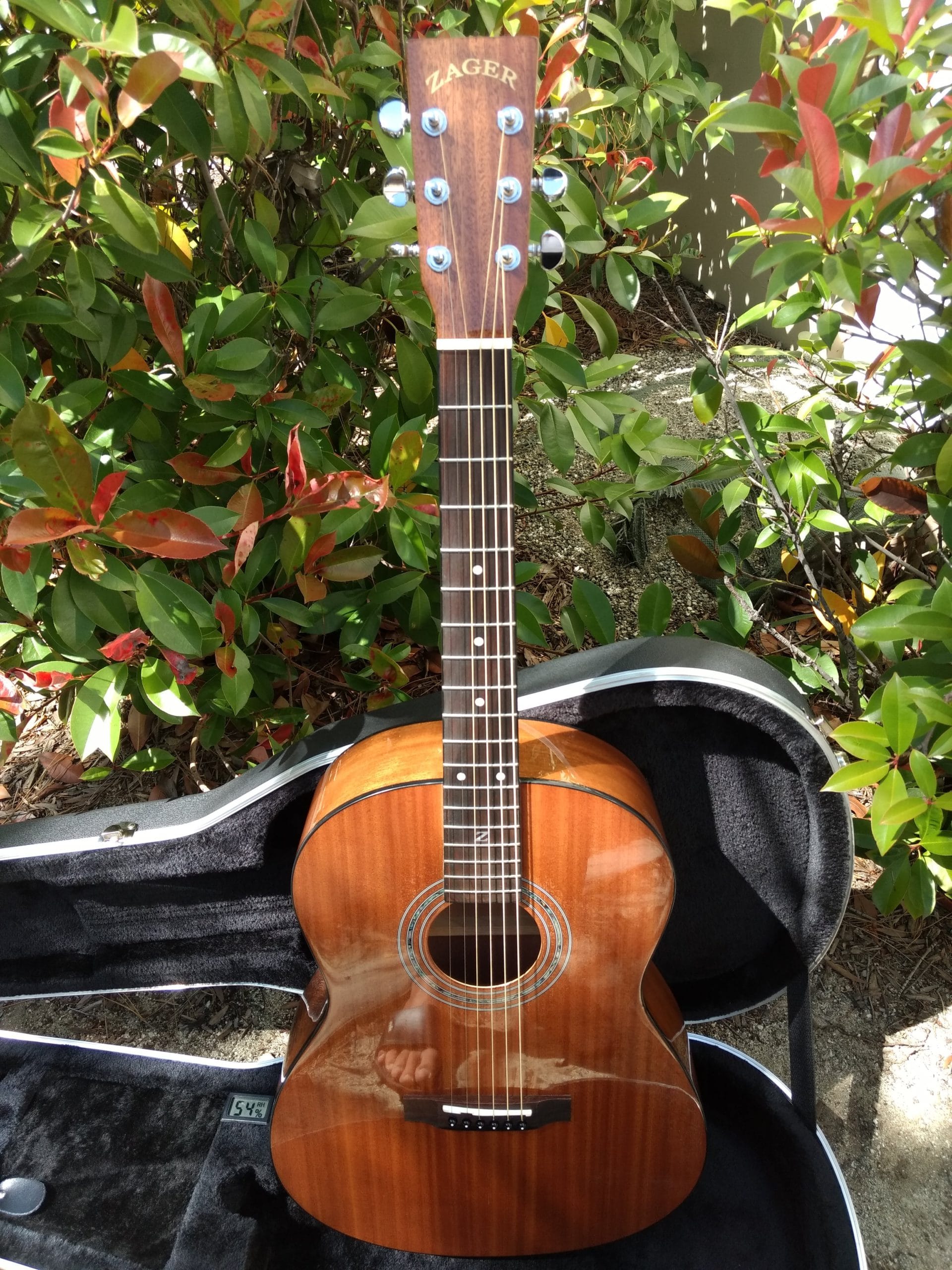 Parlor Size Solid African Mahogany Acoustic Electric