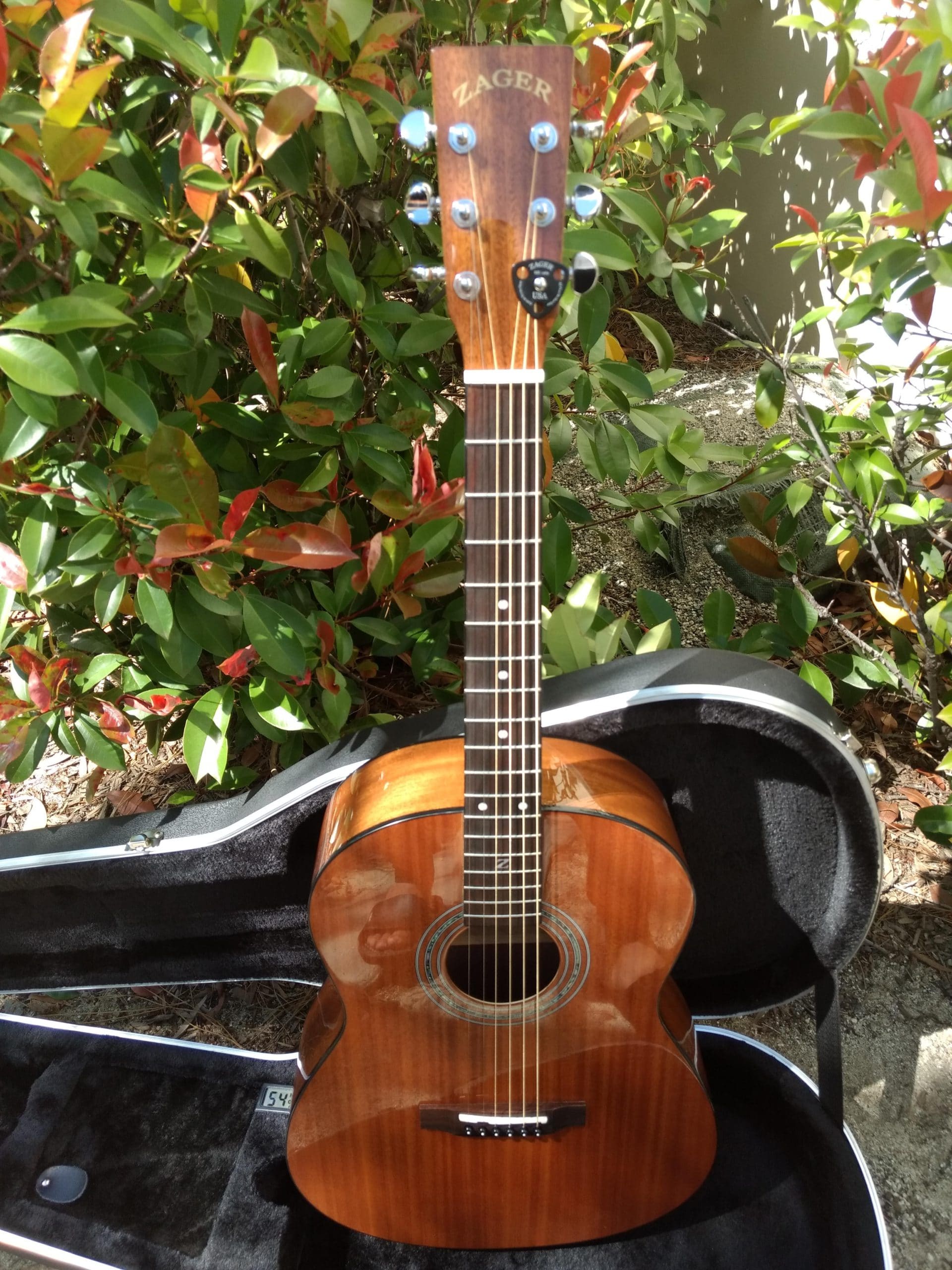 Parlor Size Solid African Mahogany Acoustic Electric