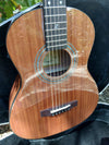 Travel Size Solid African Mahogany Electric
